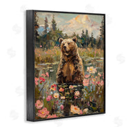 Arlington Prints | Bear in Floral Pond