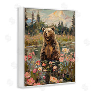 Arlington Prints | Bear in Floral Pond
