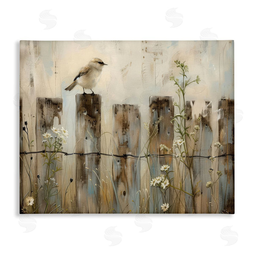 Arlington Prints | Fence Perched Country Bird