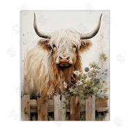 Arlington Prints | Cattle & Garden Fence