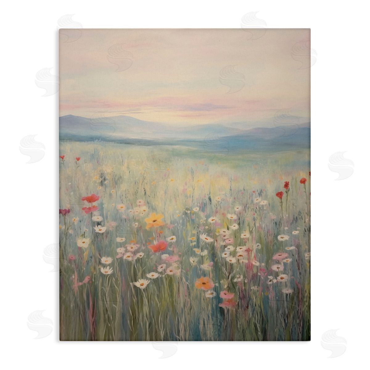 Pastel Spring Floral Meadow Canvas Wall Art, Home Decor by Arlington Prints