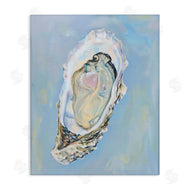Arlington Prints | Detailed Oyster on Blue