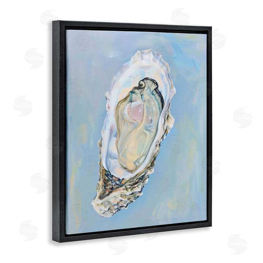 Arlington Prints | Detailed Oyster on Blue