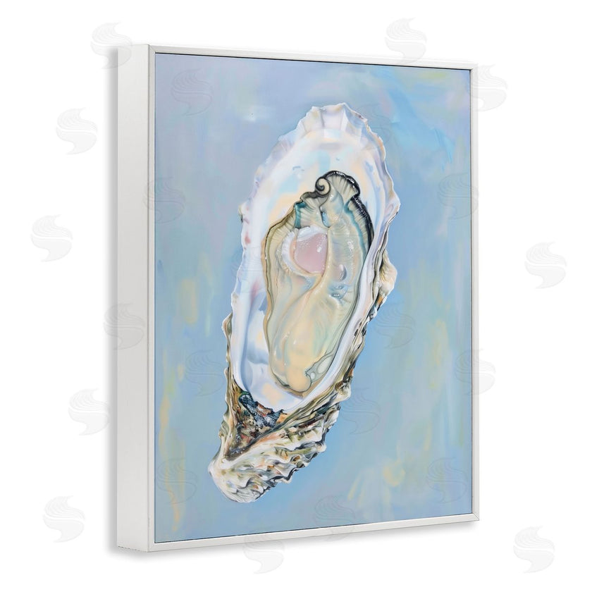Arlington Prints | Detailed Oyster on Blue