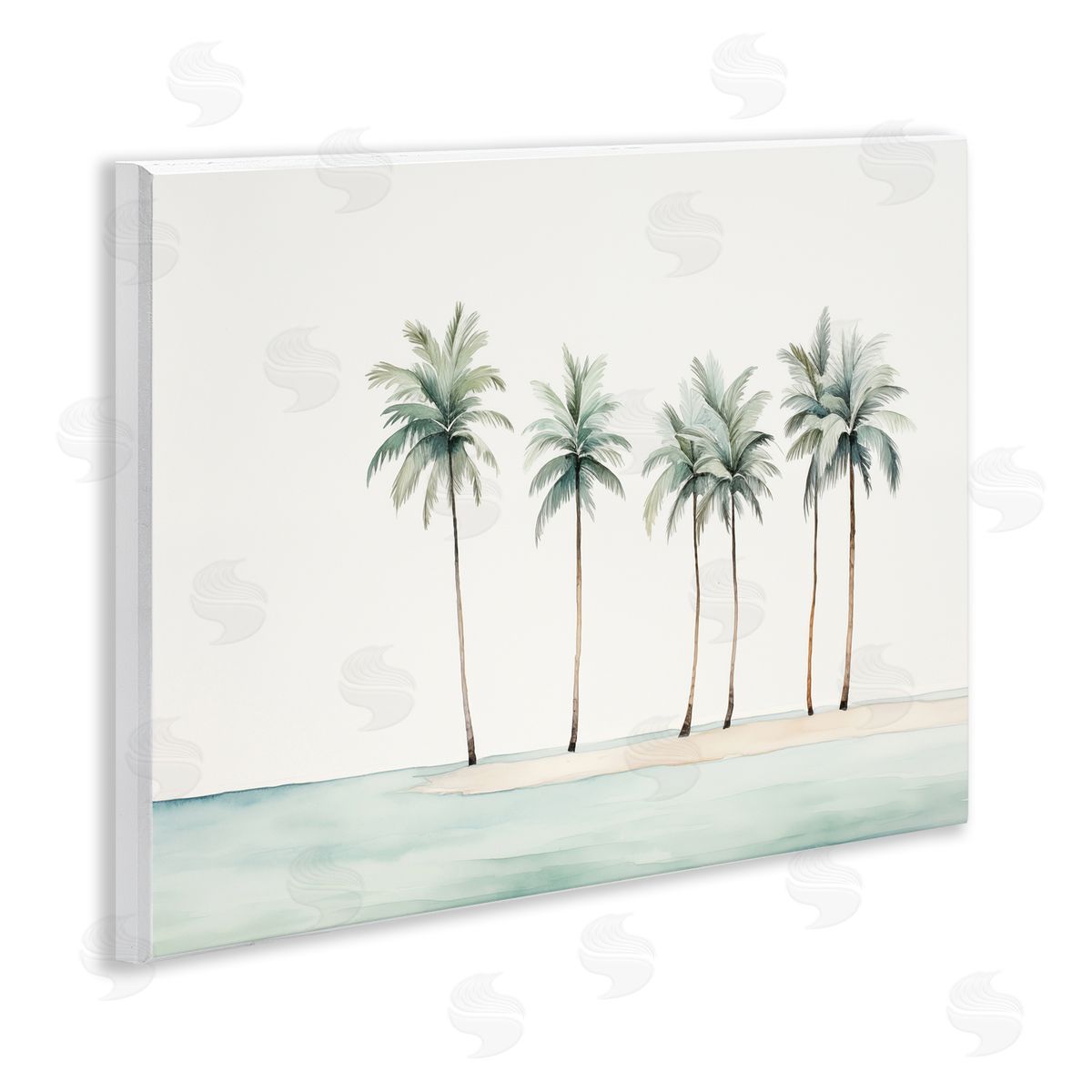 Summer Palms in a Line Wood Plaque Wall Art, Home Decor by Arlington Prints