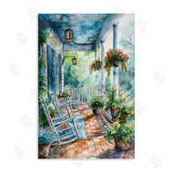 Franklyn Gregory | Potted Geraniums Porch