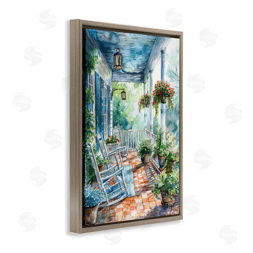 Franklyn Gregory | Potted Geraniums Porch