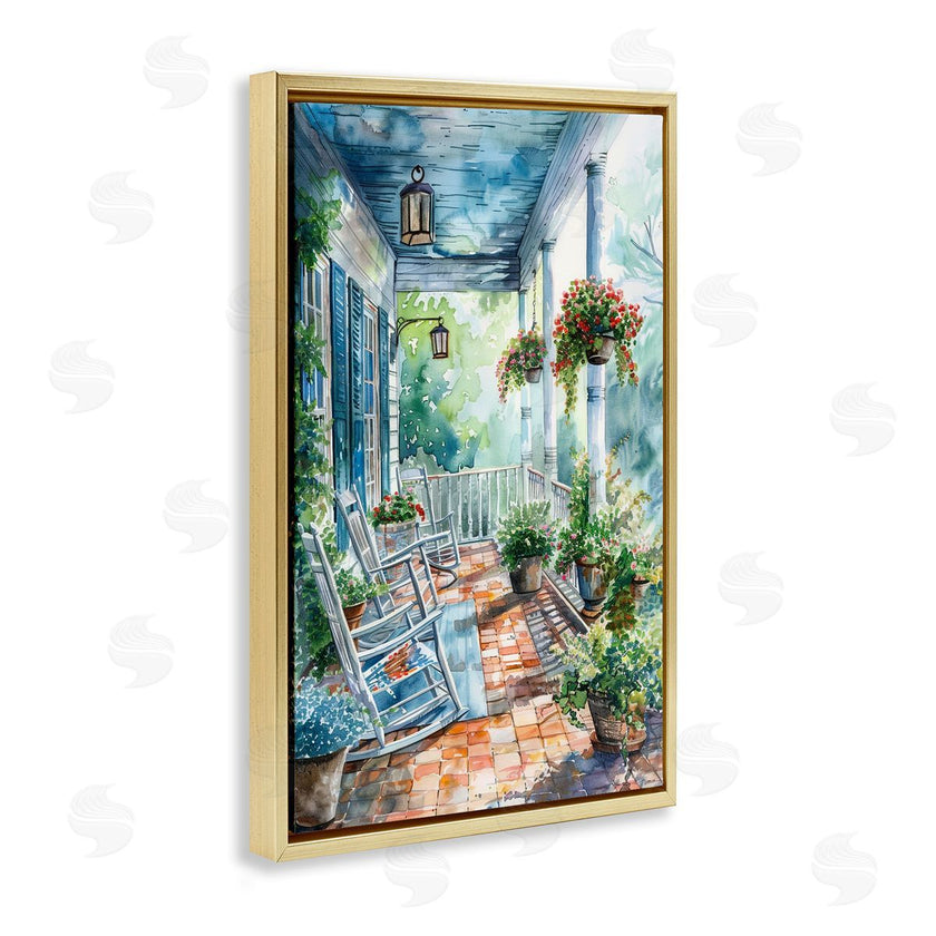 Franklyn Gregory | Potted Geraniums Porch
