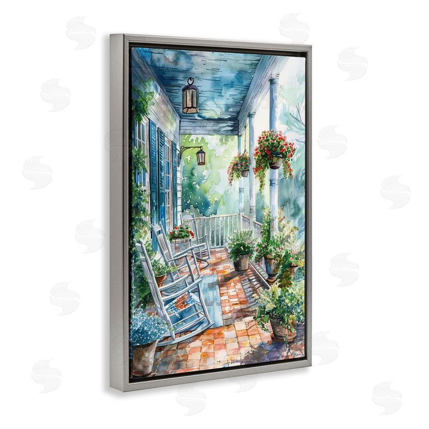 Franklyn Gregory | Potted Geraniums Porch