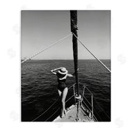 LSR Design Studio | Woman Posing on Boat