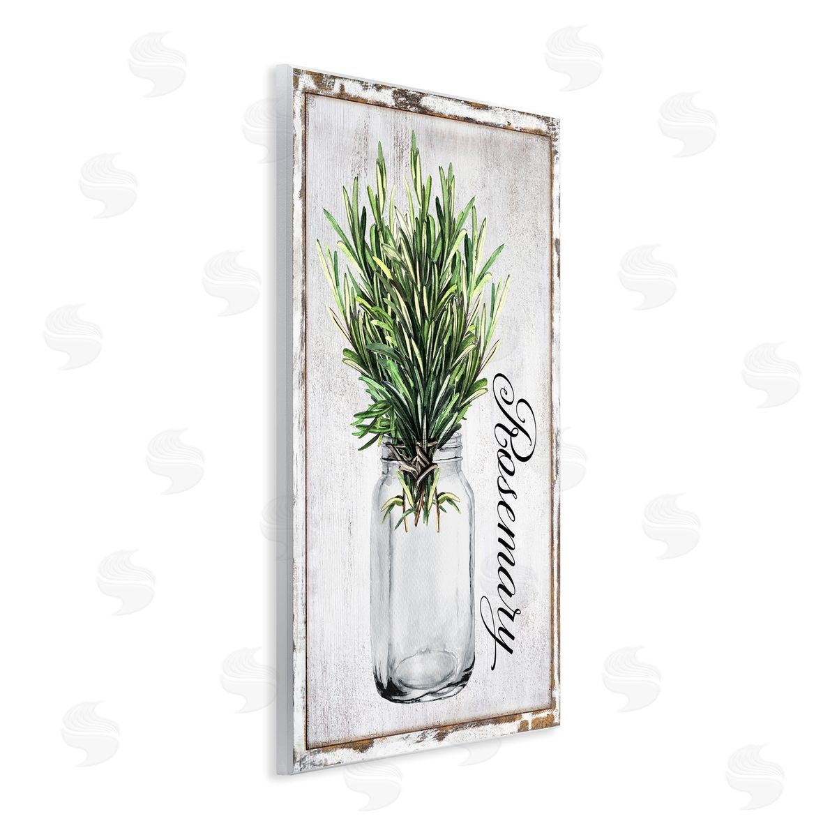 Rustic Garden Rosemary Wood Plaque Wall Art, Home Decor by Creatif Belle