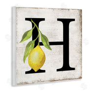 Creatif Belle | H with Lemon Letter
