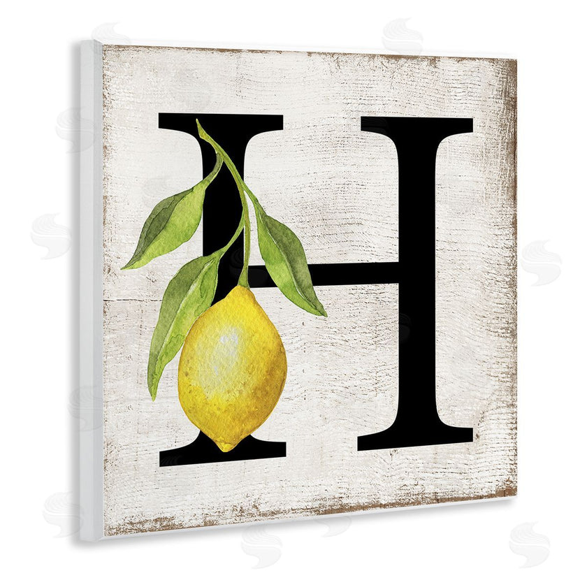Creatif Belle | H with Lemon Letter