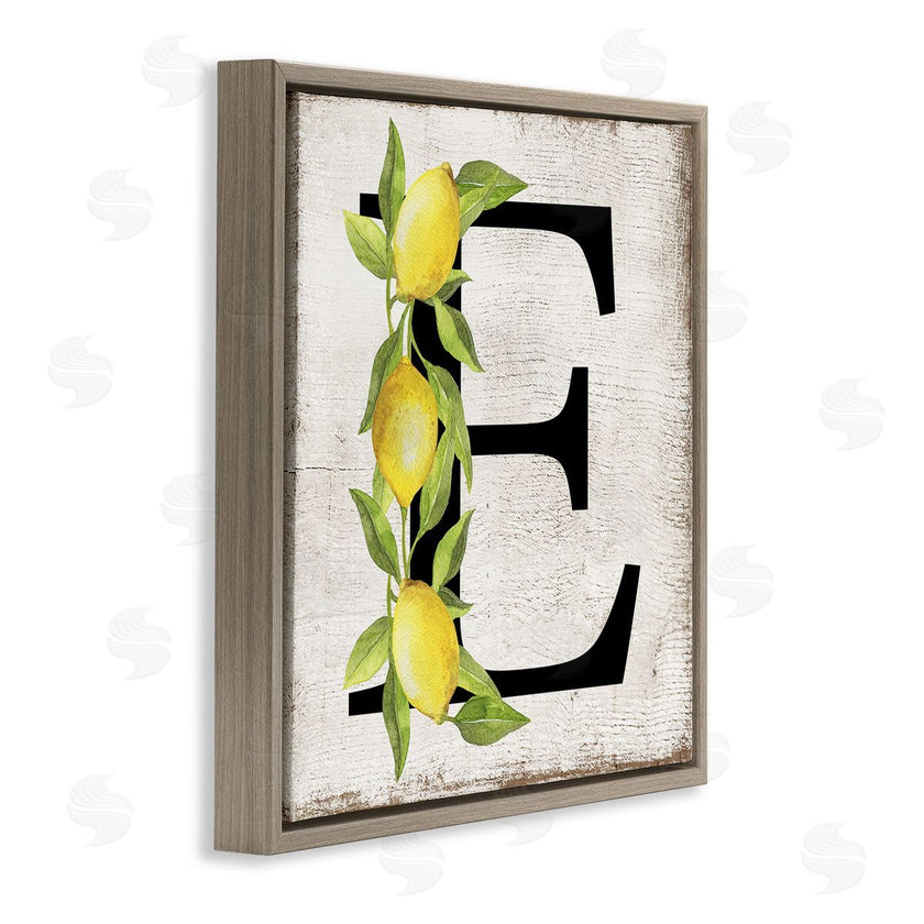 Creatif Belle | E with Lemon Letter