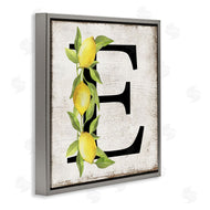 Creatif Belle | E with Lemon Letter