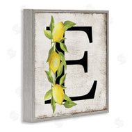 Creatif Belle | E with Lemon Letter