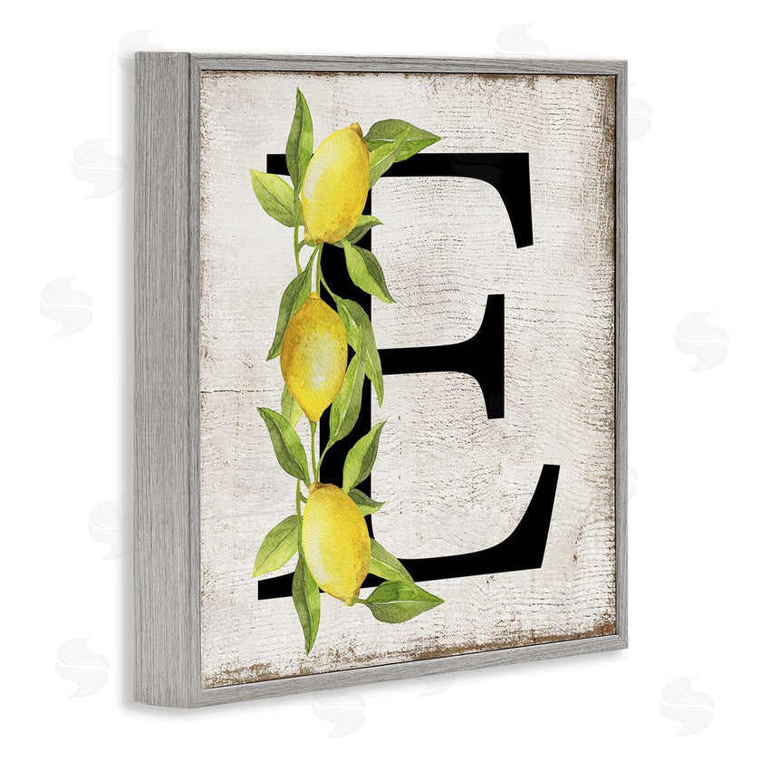 Creatif Belle | E with Lemon Letter