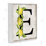 Creatif Belle | E with Lemon Letter