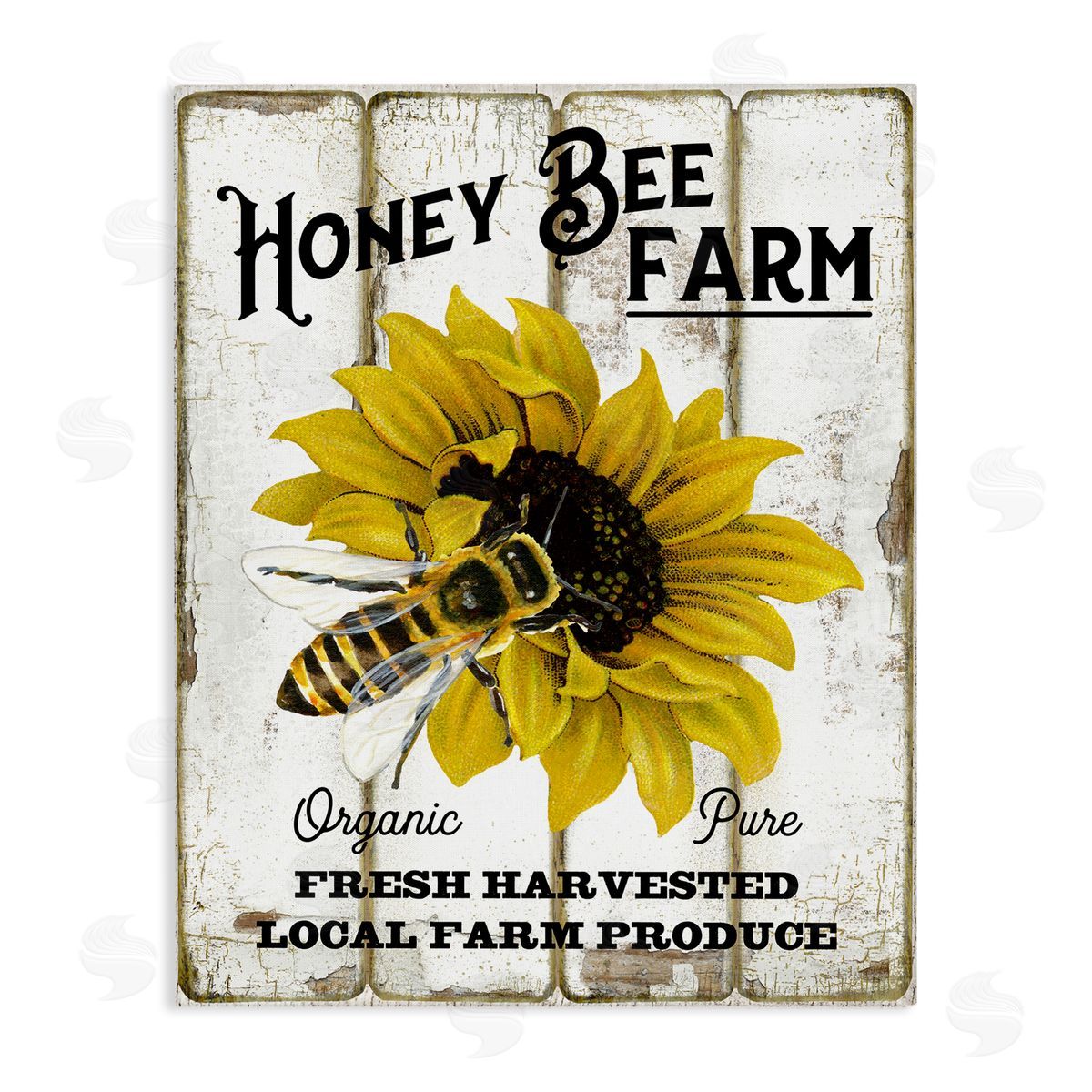 Honey Bee Farm Canvas Wall Art, Home Decor by Creatif Belle