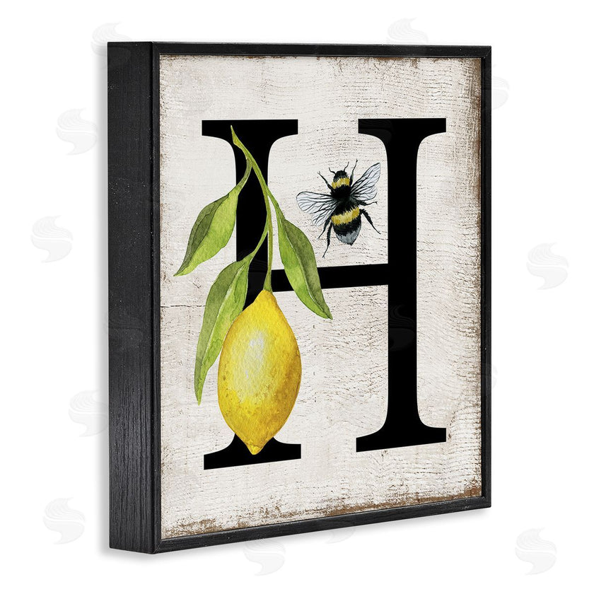 Creatif Belle | Lemon & Bee H Letter
