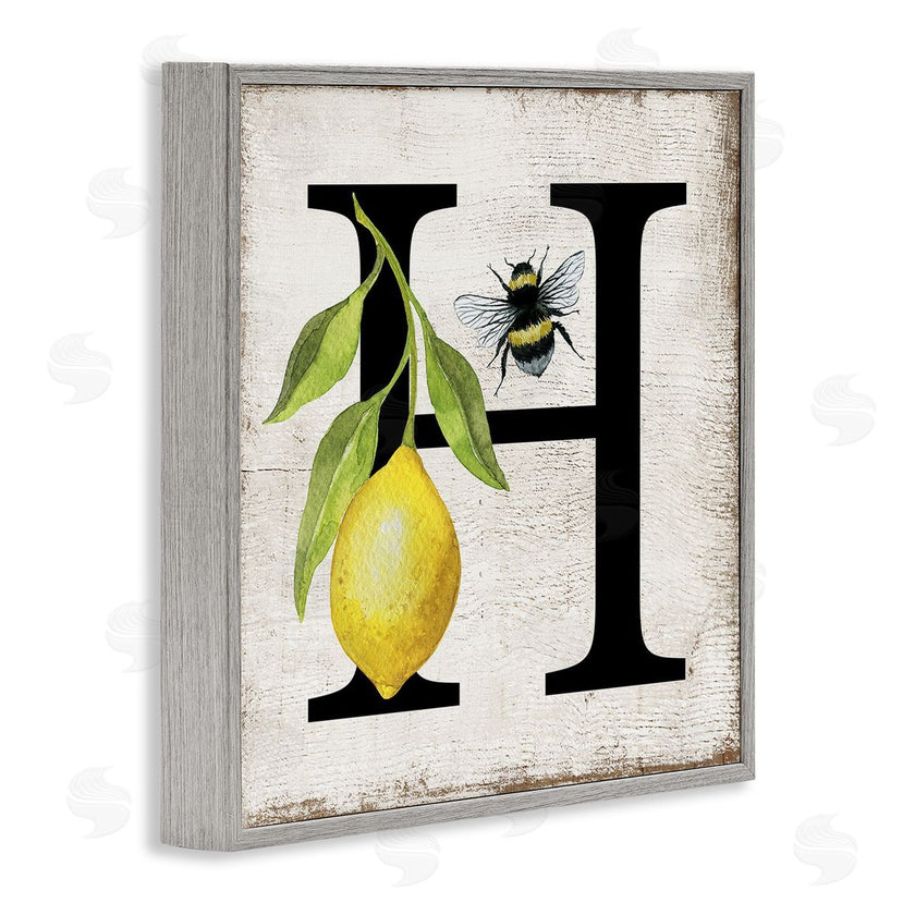 Creatif Belle | Lemon & Bee H Letter