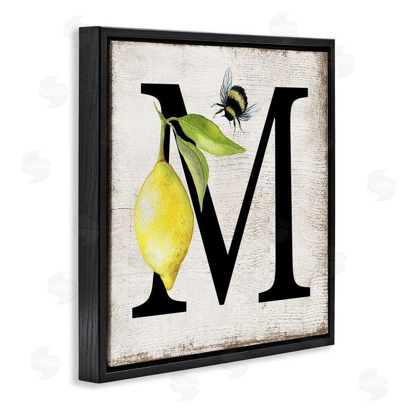 Creatif Belle | Lemon & Bee M Letter