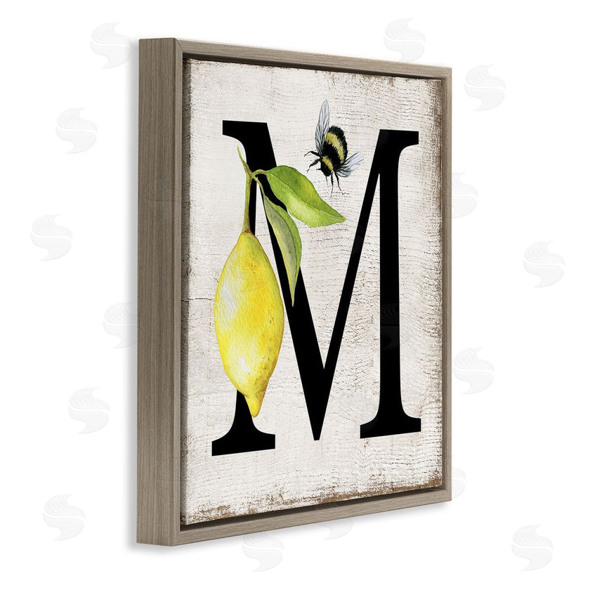 Creatif Belle | Lemon & Bee M Letter