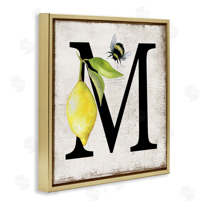 Creatif Belle | Lemon & Bee M Letter
