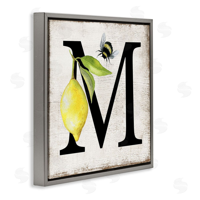 Creatif Belle | Lemon & Bee M Letter