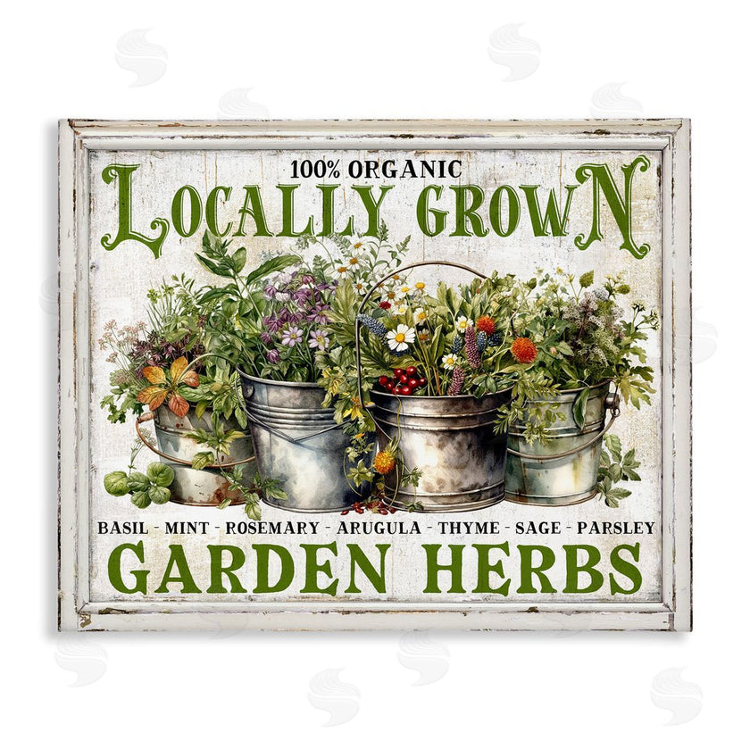 Creatif Belle | Vintage Herbs in Buckets