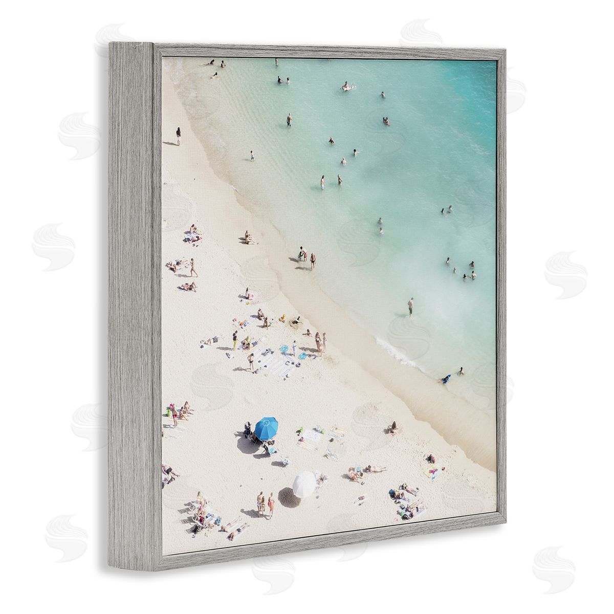 Summer Weather Beach Day Grey Frame Print Wall Art, Home Decor by Danita Delimont
