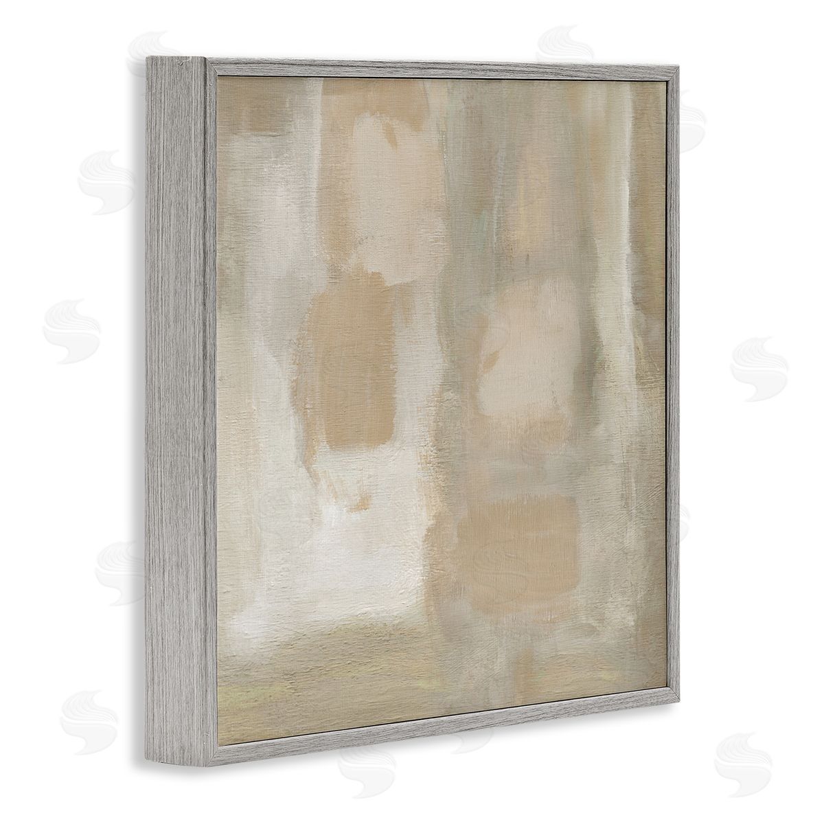 Beige Neutral Painting Grey Frame Print Wall Art, Home Decor by Carol Robinson