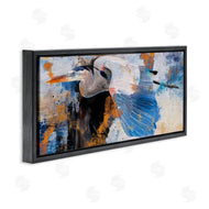 Porter Hastings | Heron with Abstract Splatter
