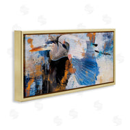 Porter Hastings | Heron with Abstract Splatter