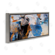 Porter Hastings | Heron with Abstract Splatter
