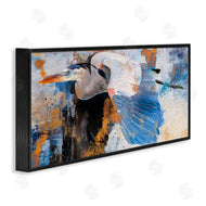 Porter Hastings | Heron with Abstract Splatter