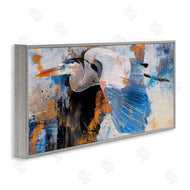Porter Hastings | Heron with Abstract Splatter