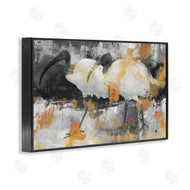 Porter Hastings | Grey & Yellow Modern Birds
