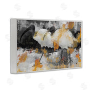 Porter Hastings | Grey & Yellow Modern Birds