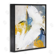 Porter Hastings | Modern Egret in Flight