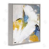 Porter Hastings | Modern Egret in Flight