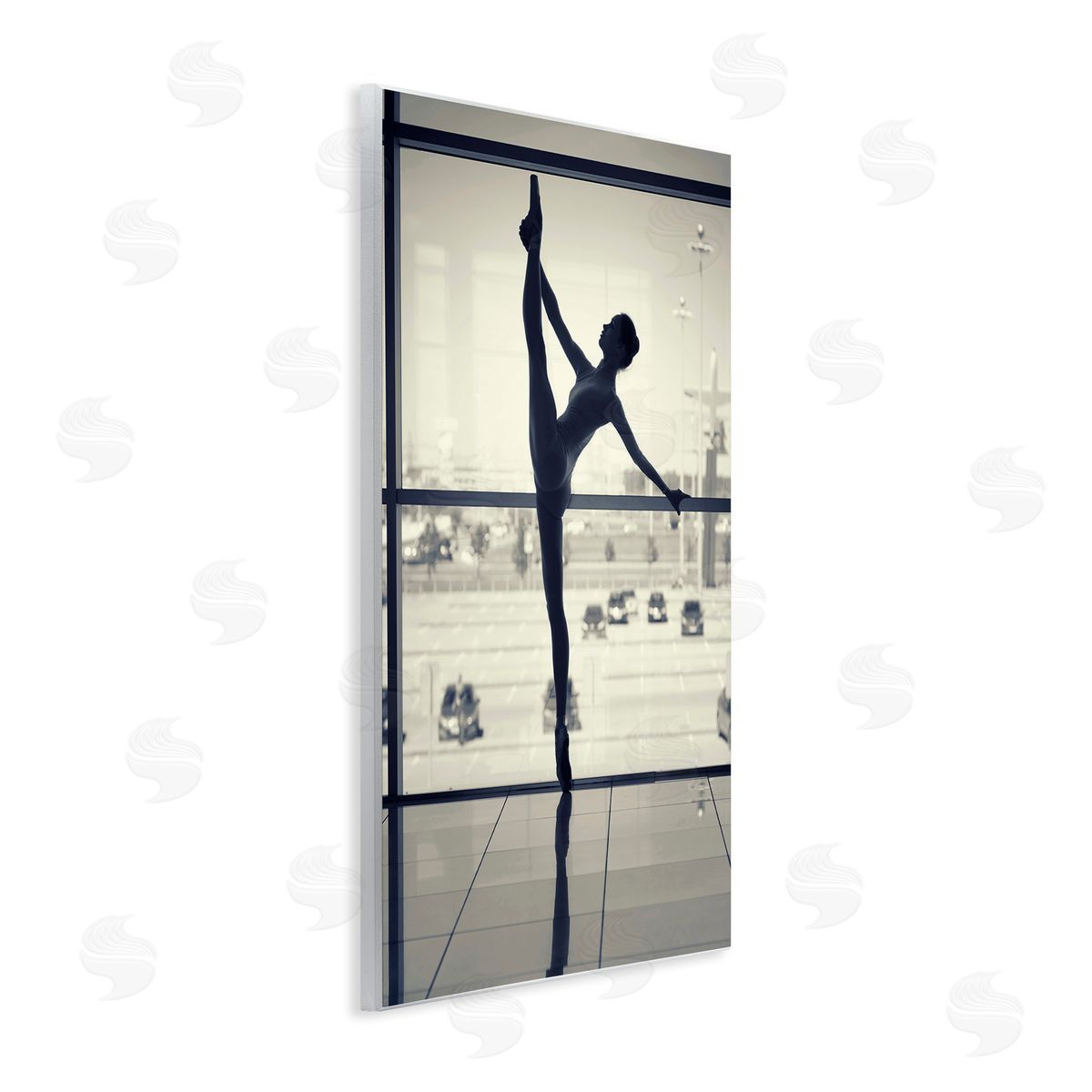Practicing Ballerina Stance Wood Plaque Wall Art, Home Decor by Incado