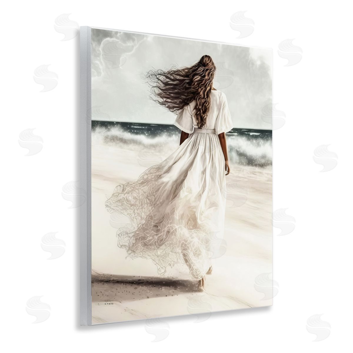 Beach Stroll Sea Spray Wood Plaque Wall Art, Home Decor by Incado