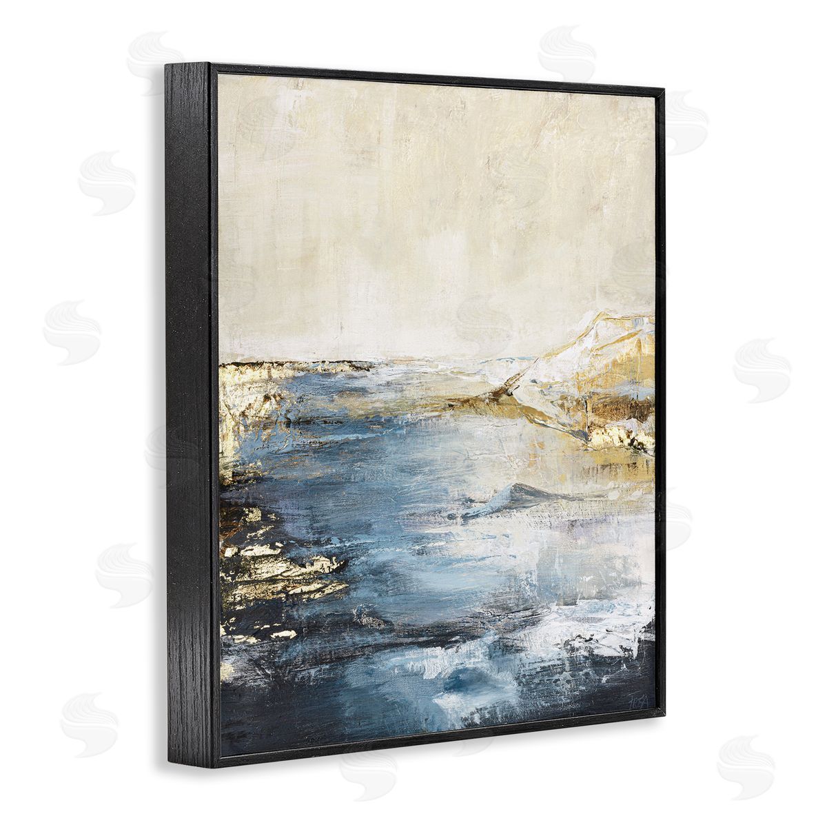 Splashing Sea Spray Black Frame Print Wall Art, Home Decor by Design Fabrikken