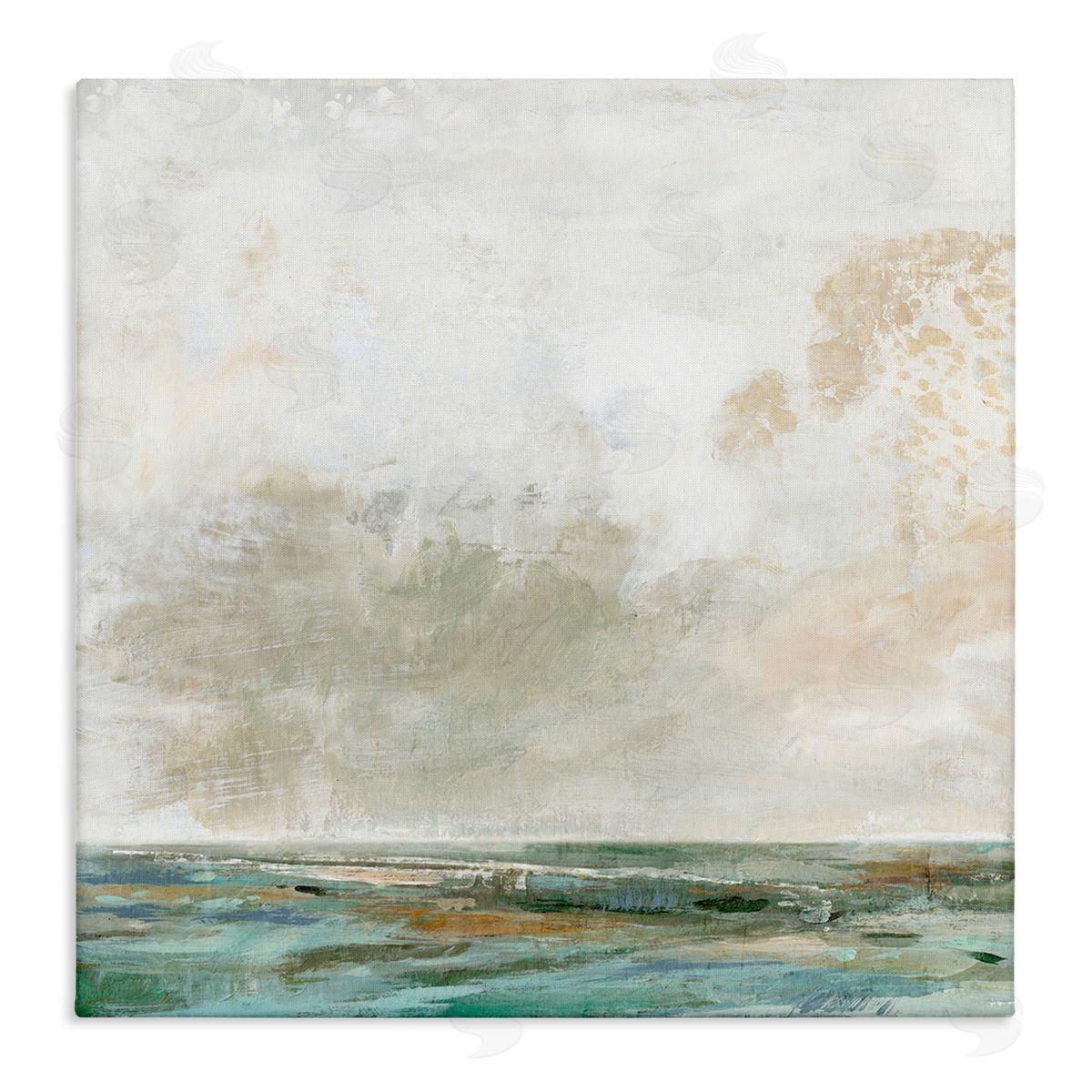 Rustic Seascape Neutrals Canvas Wall Art, Home Decor by Suzanne Nicoll