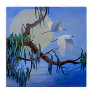 Floy Zittin | Shining Moon & Birds
