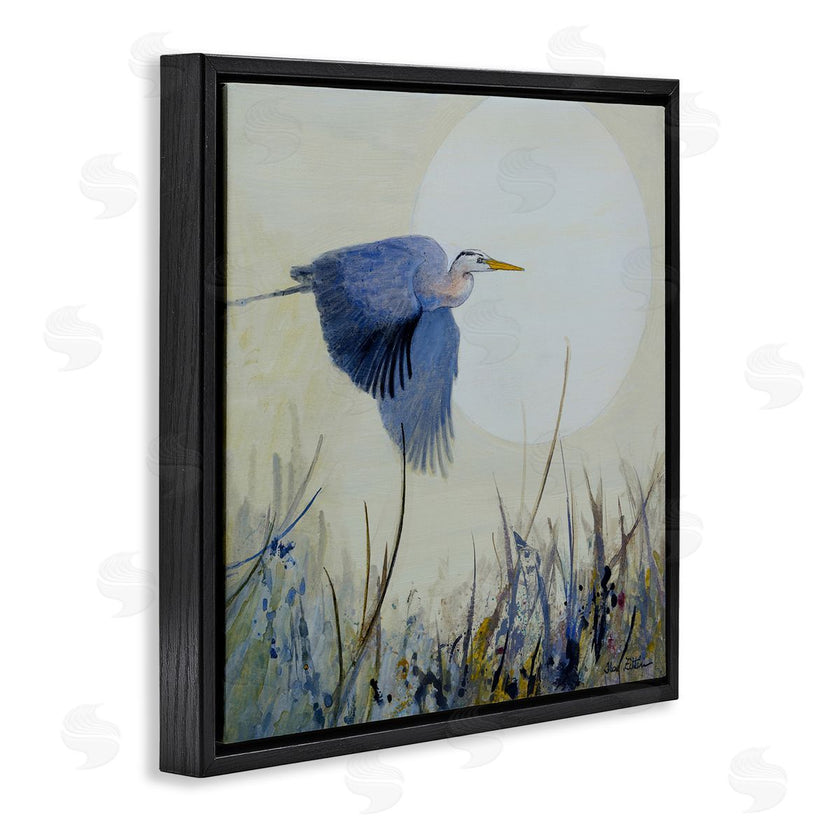 Floy Zittin | Full Moon & Heron