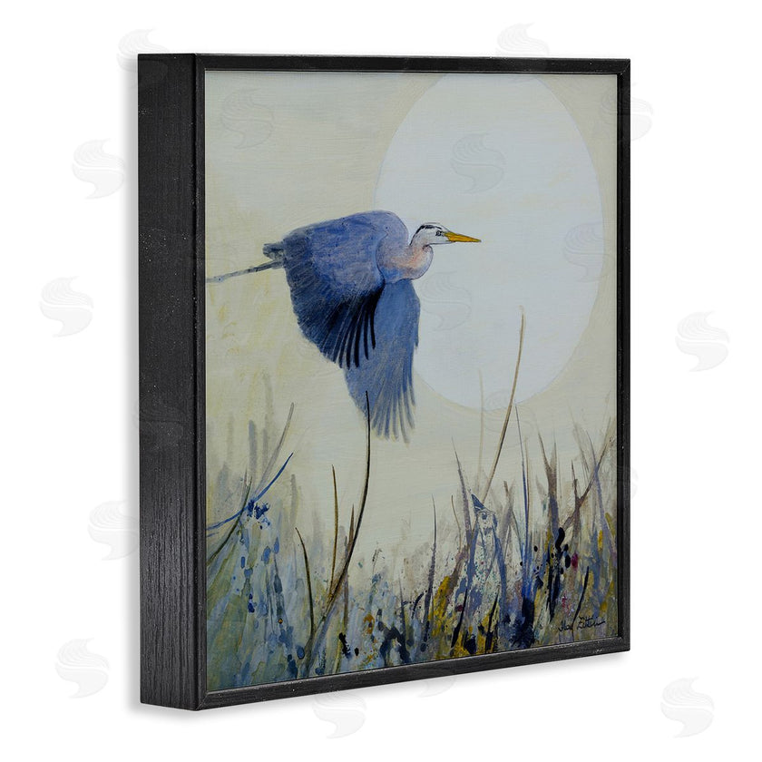Floy Zittin | Full Moon & Heron