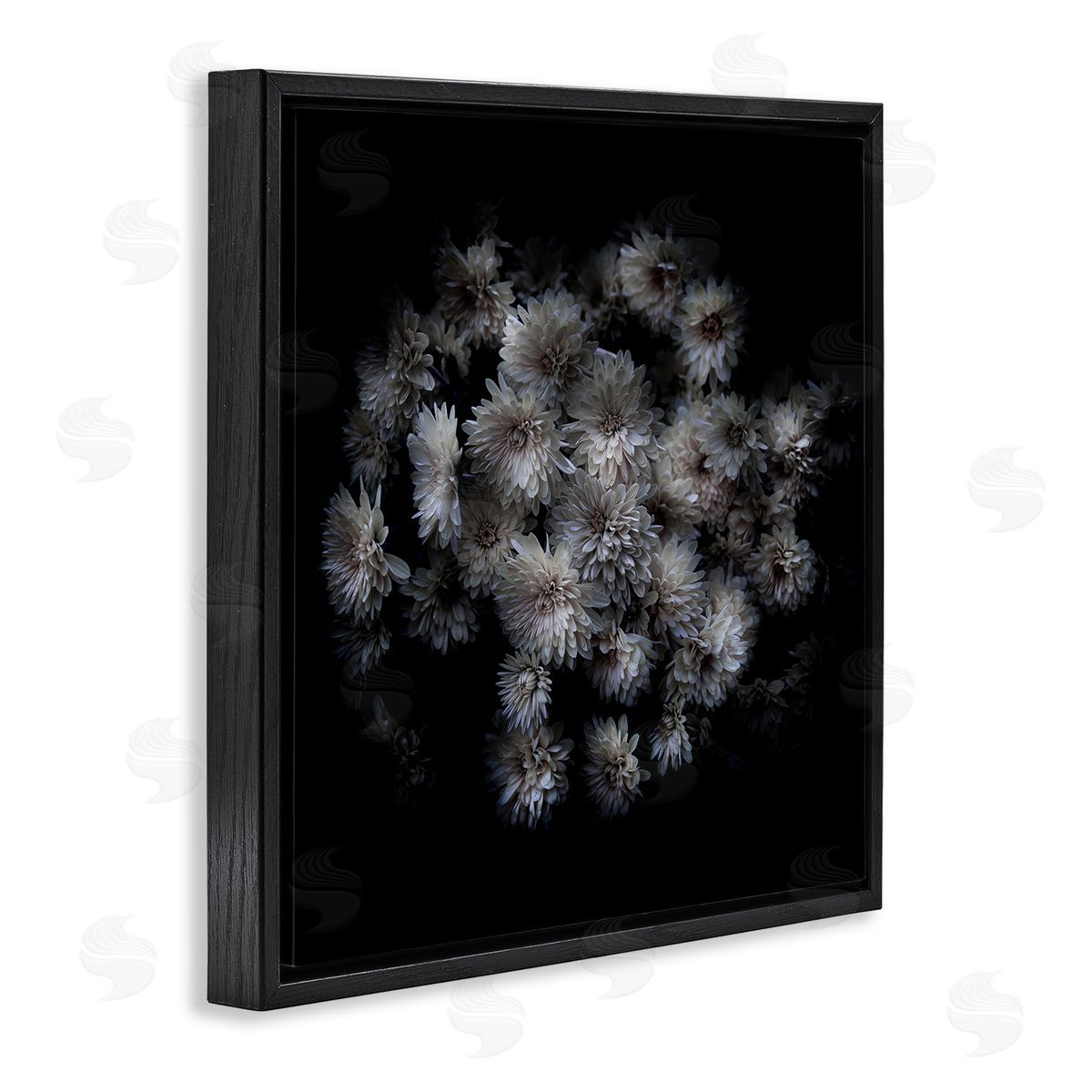 Mum Bundle on Black Black Floating Frame Canvas Wall Art, Home Decor by Brian Carson