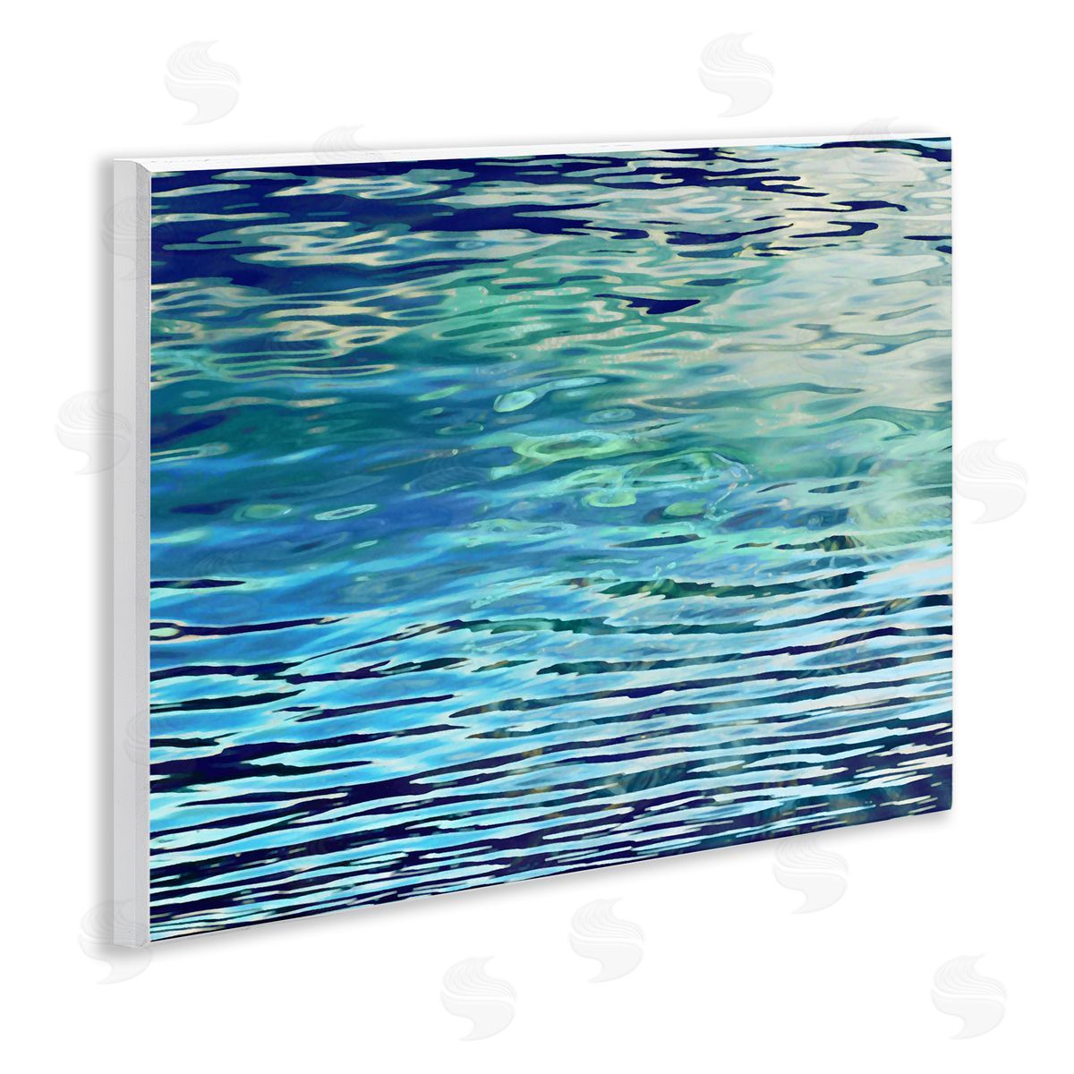 Sunlit Sea Ripples Wood Plaque Wall Art, Home Decor by Michael Barrett